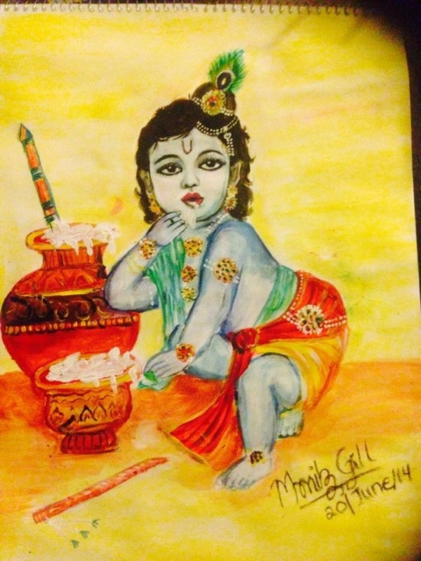 Beautiful Krishna - DesiPainters.com