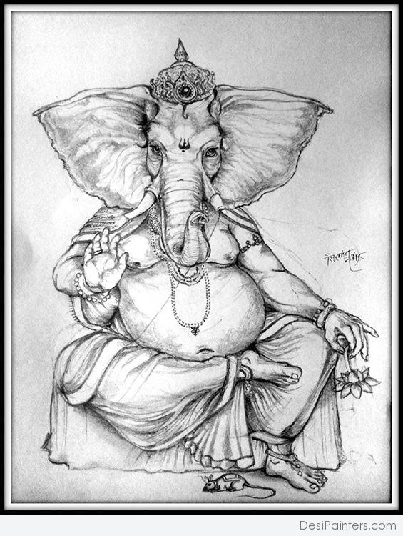 Shree Ganesh - DesiPainters.com