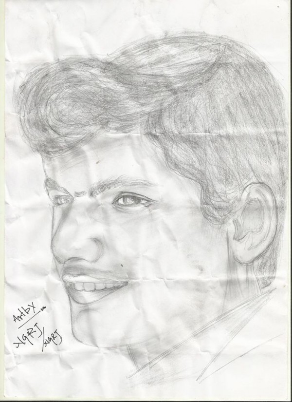 Pencil Sketch Of Nagaraj Chary - DesiPainters.com
