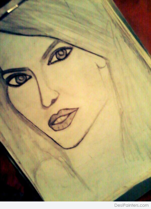 Sketch of Priyanka chopra - DesiPainters.com