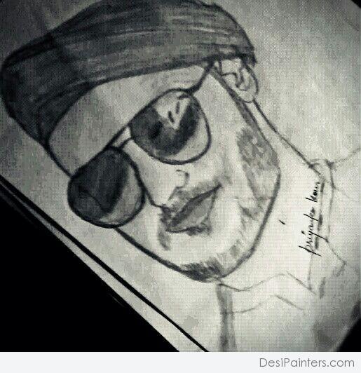 Pencil Sketch Of Tanveer By Priyanka kour