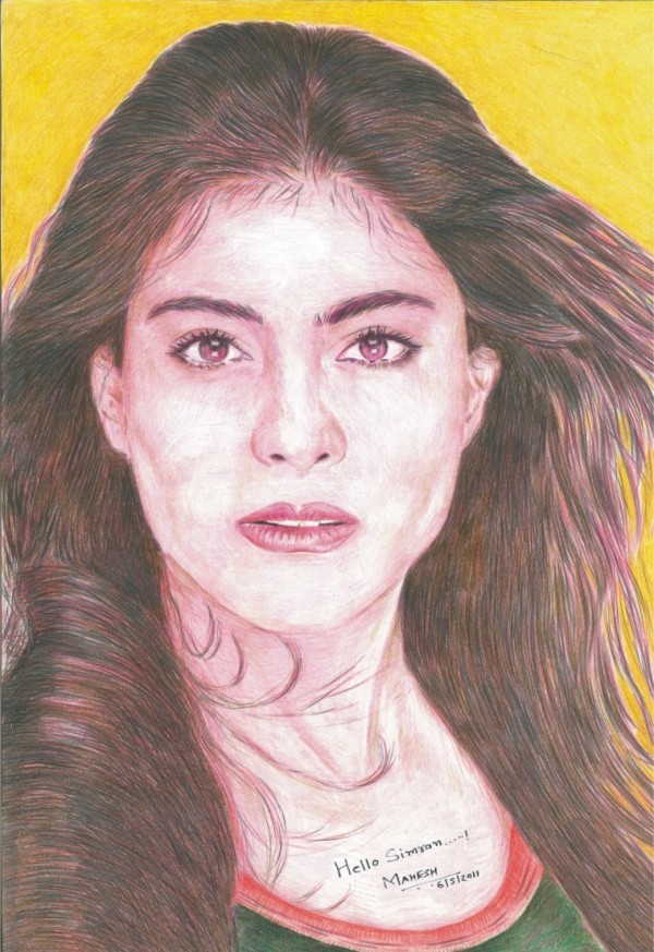 Actress Kajol Devgan - DesiPainters.com