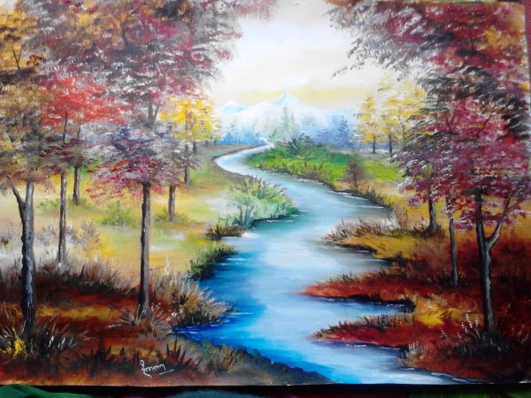 Oil Painting Of Nature - DesiPainters.com