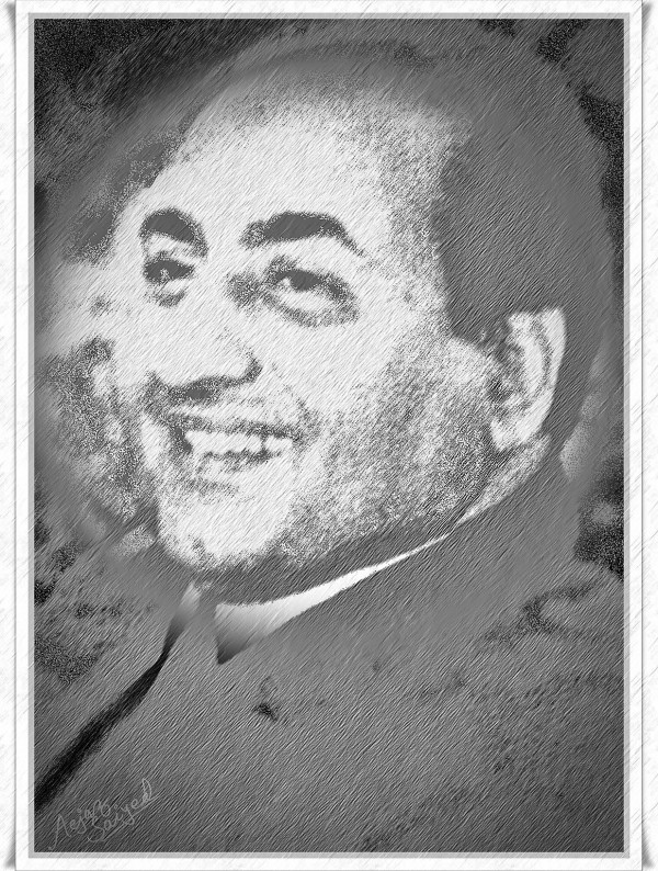 Singer Mohammed Rafi - Digital Painting