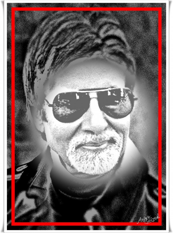 Digital Painting Of Amitabh Bachchan - DesiPainters.com