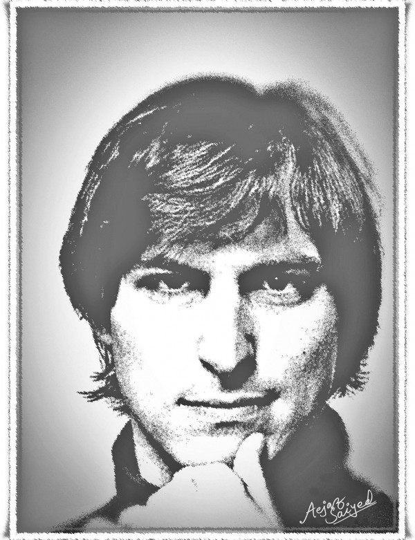 Digital Painting Of Steve Jobs - DesiPainters.com