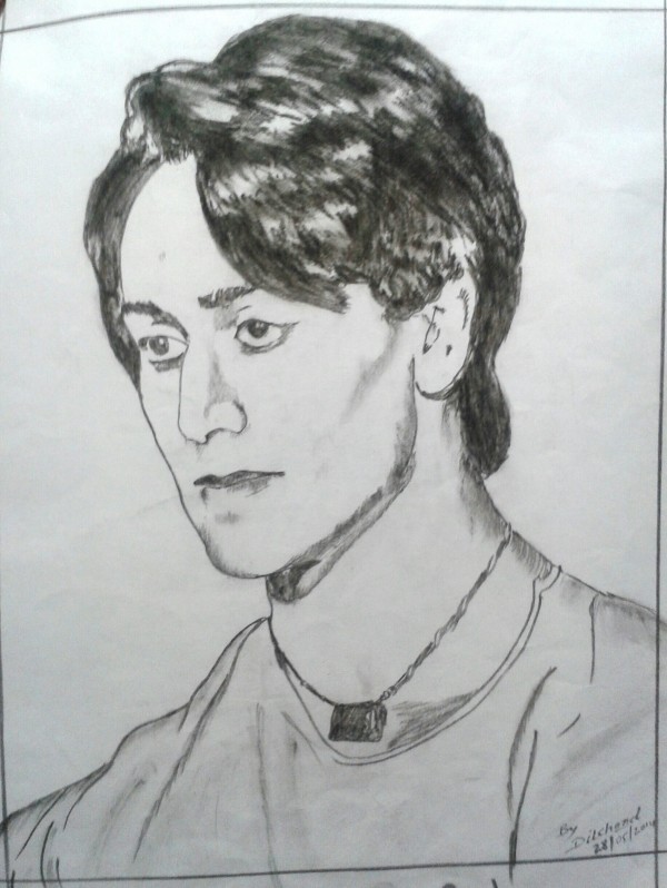 Pencil Sketch Of Actor Tiger Sheroff - DesiPainters.com