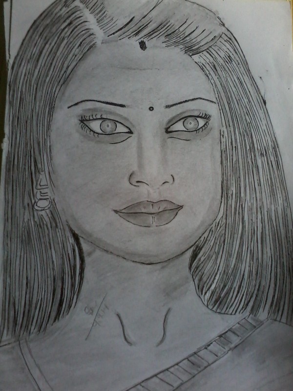 Pencil Sketch of Jennifer Singh Grover