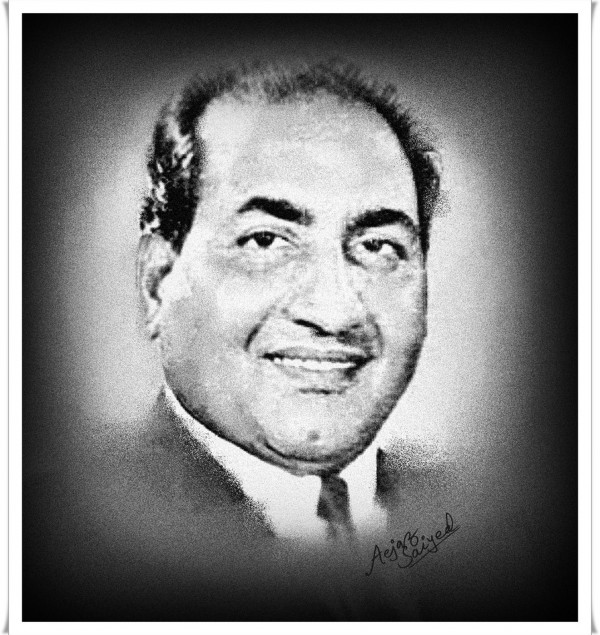 Digital Painting Of Mohammed Rafi - DesiPainters.com