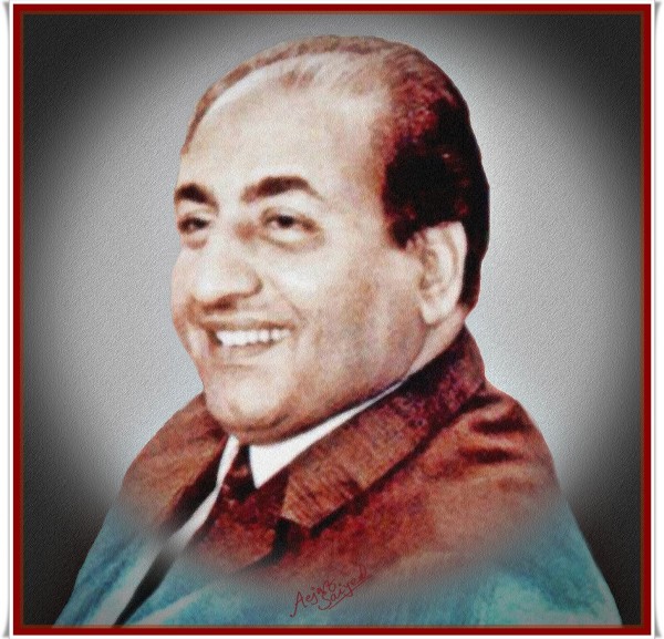 Digital Painting Of Mohammed Rafi - DesiPainters.com