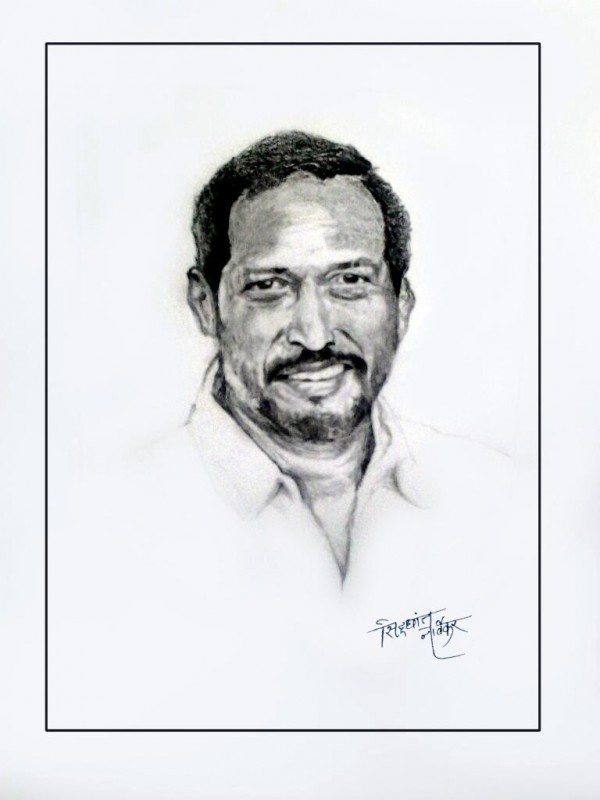 Pencil Sketch Of Nana Patekar - DesiPainters.com