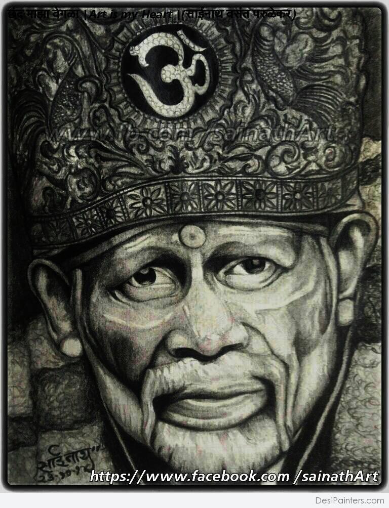 Sai Baba Drawing, Sai Baba Drawing colour, Sai Baba Drawing Simple, Sai  Baba Drawing Sketch - YouTube