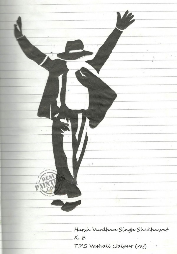 Ink Painting Of MJ By Harsh Shekhawat