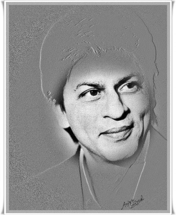Digital Painting Of SRK - DesiPainters.com