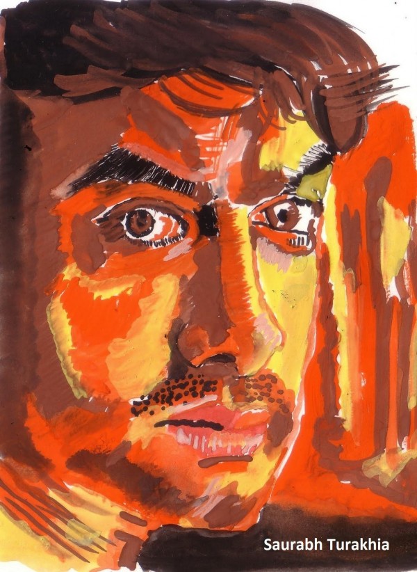 Watercolor Painting Of Aamir Khan - DesiPainters.com