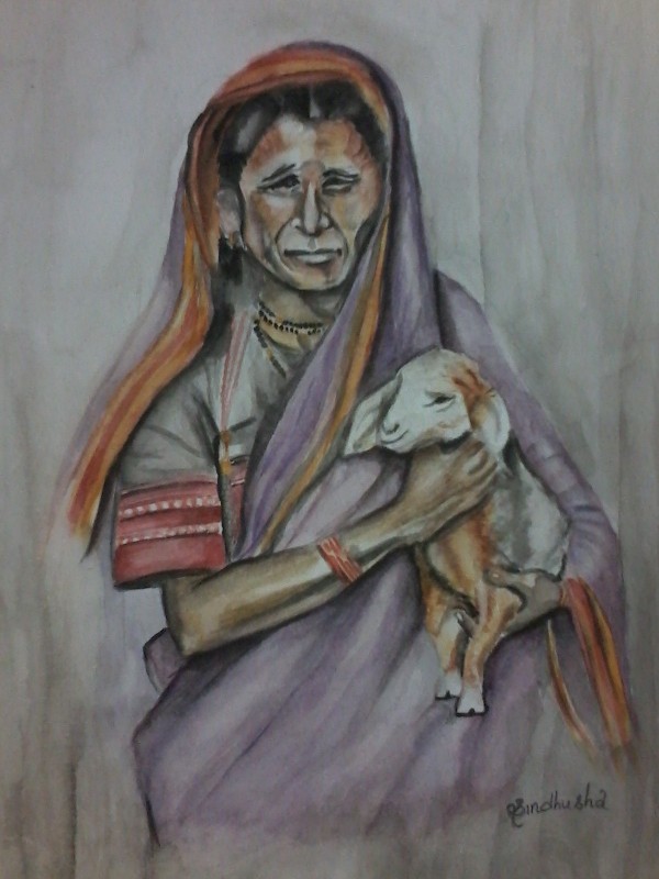Beautiful Watercolor Painting By Sindhusha - DesiPainters.com