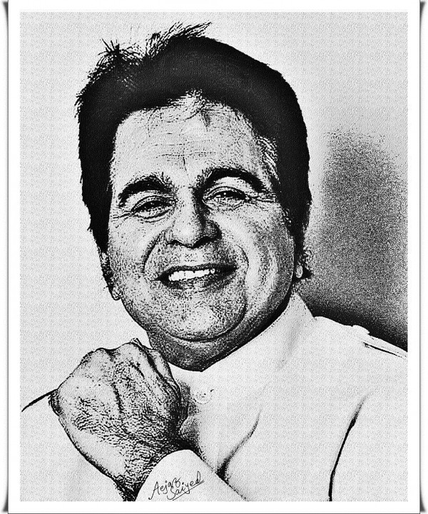 Digital Painting Of Actor Dilip Kumar