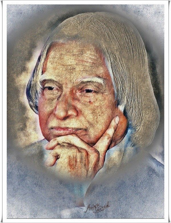 Digital Painting Of Former President Dr.A.P.J.Abdul Kalam - DesiPainters.com