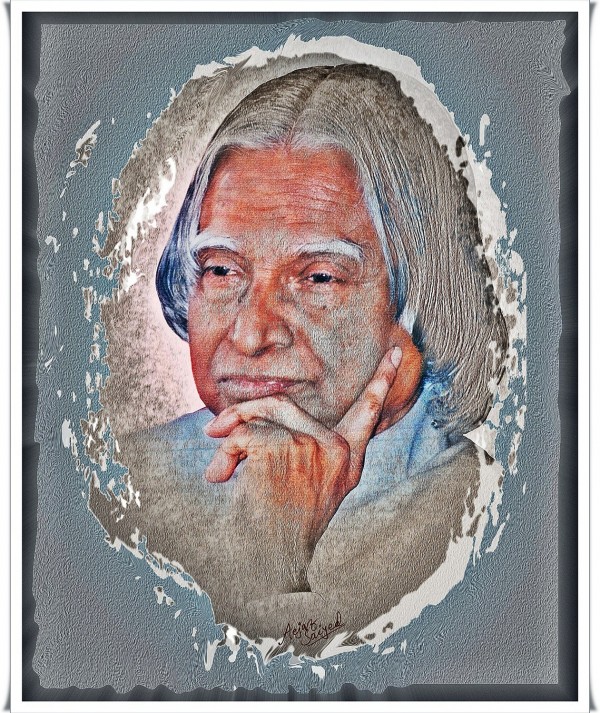 Digital Painting Of  Dr.A.P.J.Abdul Kalam - DesiPainters.com