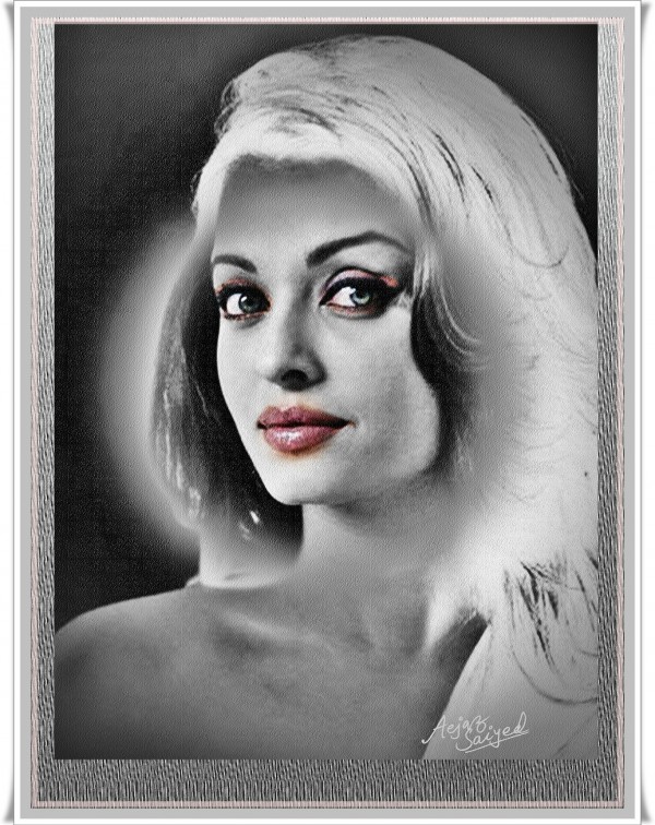 Digital Painting Of Aishwarya Rai Bachchan