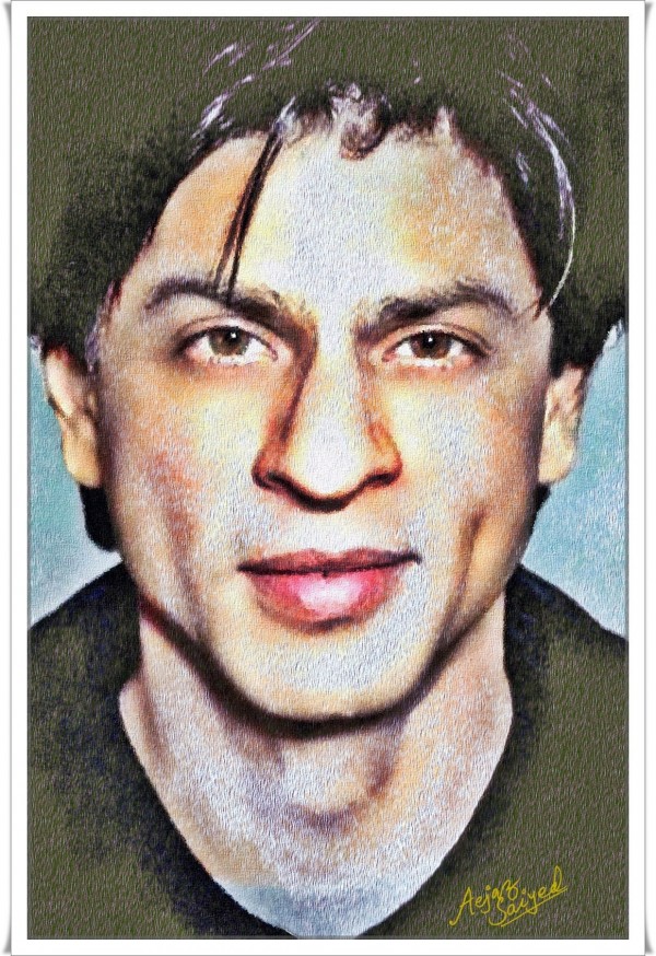 Digital Painting Of Shah Rukh Khan - DesiPainters.com