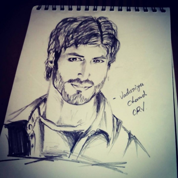 Pencil Sketch Of Vidyut Jamwal - DesiPainters.com