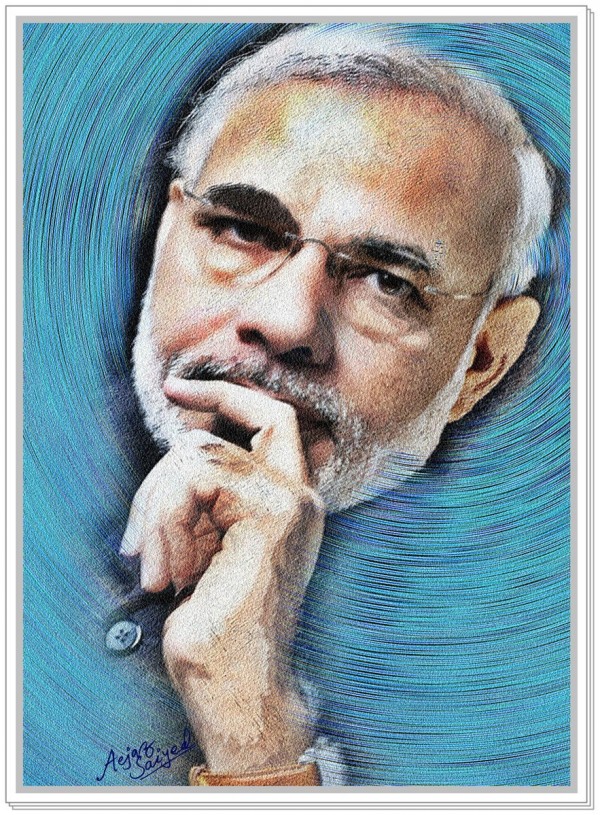 Digital Painting Of Honorable PM - Narendra Modi