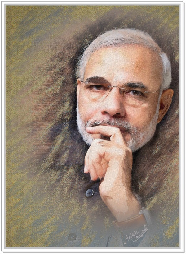 Honorable Prime Minister of India – Narendra Modi - DesiPainters.com