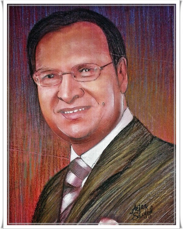 Pastel Painting Of Rajat Sharma - DesiPainters.com
