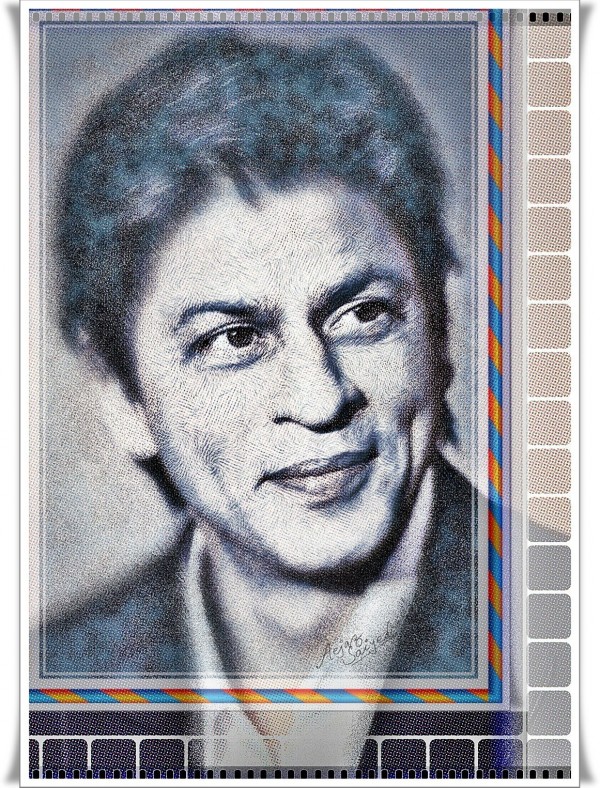 Digital Painting Of Shahrukh Khan - DesiPainters.com