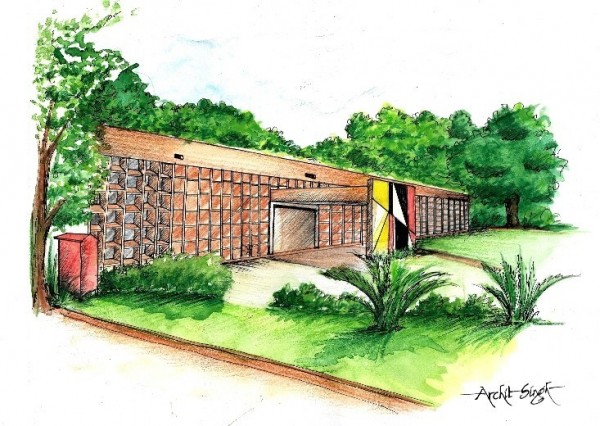 Mixed Painting Of Chandigarh College of Architecture