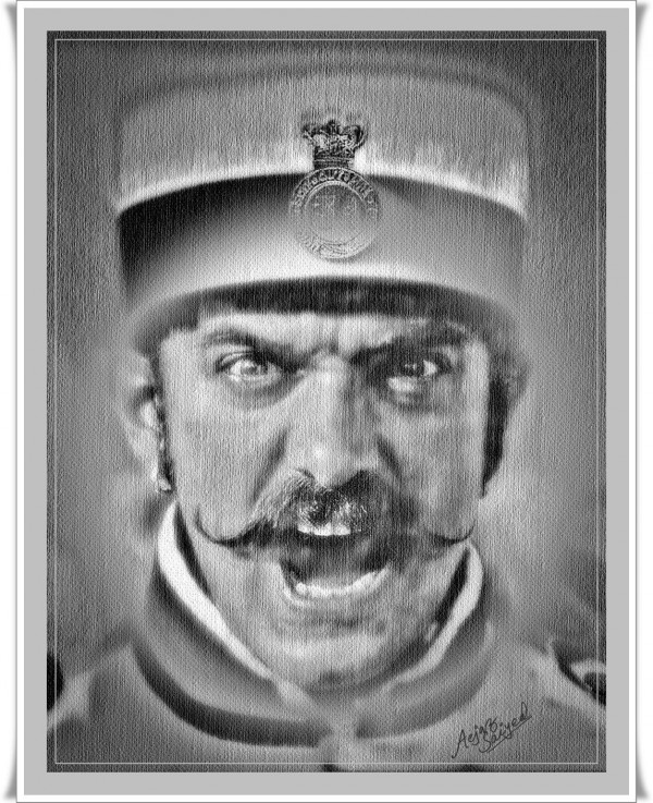 Digital Painting Of Bollywood Actor Aamir Khan