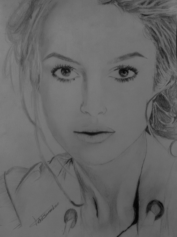 Pencil Sketch Of Keira Knightley - DesiPainters.com