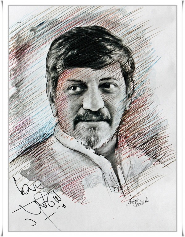 Mixed Painting of Amol Palekar - DesiPainters.com