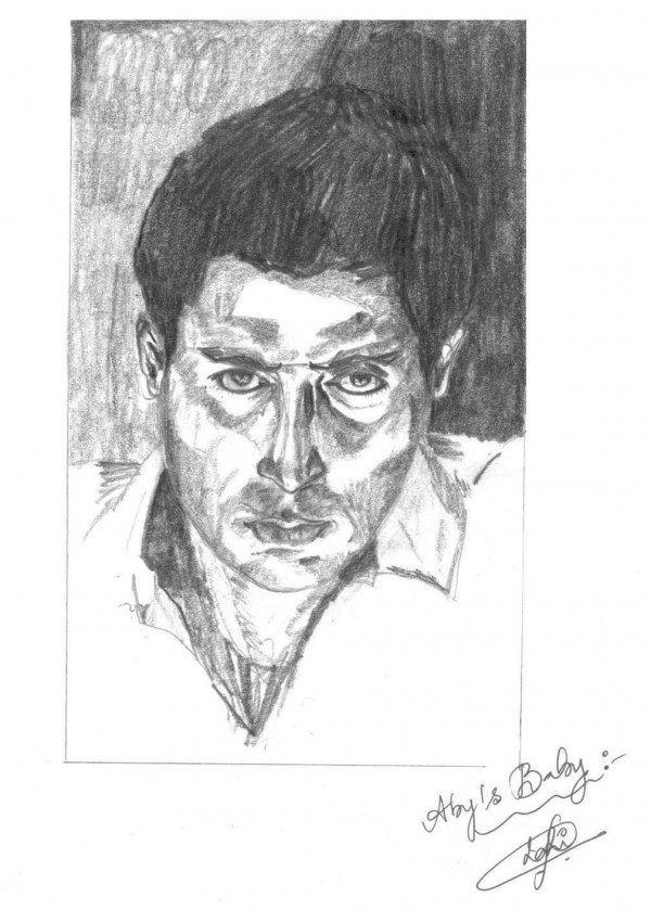 Pencil Sketch of Abhishek Bachchan - DesiPainters.com