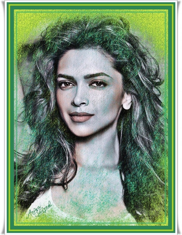 Digital Painting of Deepika Padukone