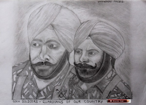 SIKH SOLDIERS – GUARDIANS OF OUR COUNTRY - DesiPainters.com