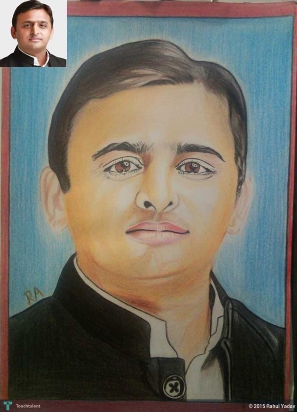 Akhilesh Yadav’s  Painting With Pencil Colors - DesiPainters.com