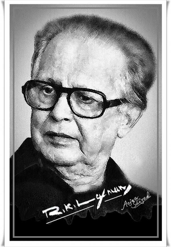 Digital Painting Of R.K.Laxman