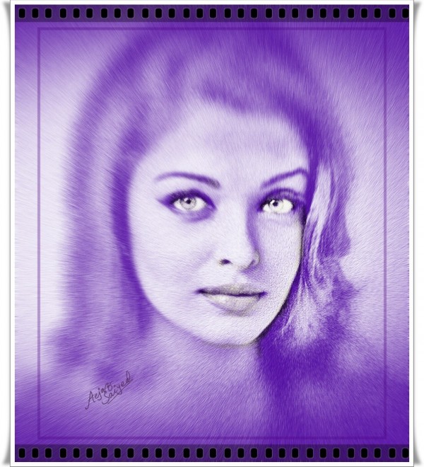 Digital Painting of Aishwarya Rai Bachchan - DesiPainters.com