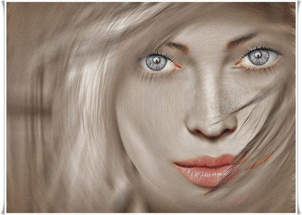 Digital Painting of Pretty eyes - DesiPainters.com