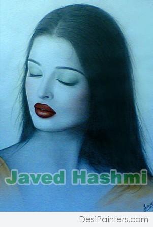 Aishwarya Rai Drawing - DesiPainters.com