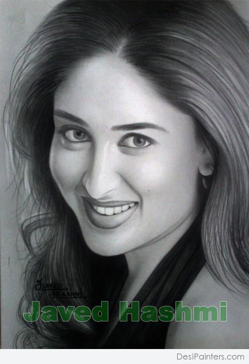 Kareena Kapoor Portrait - DesiPainters.com