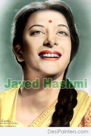 Nargis Dutt Painting