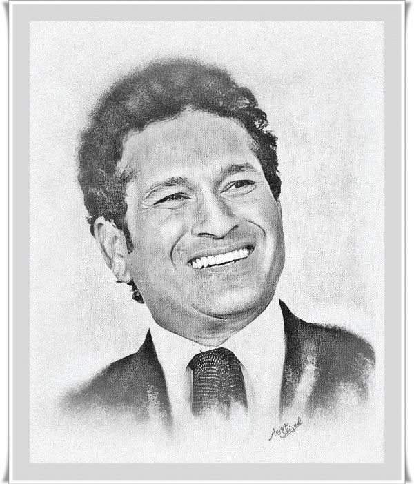  Digital Painting of Sachin Tendulkar