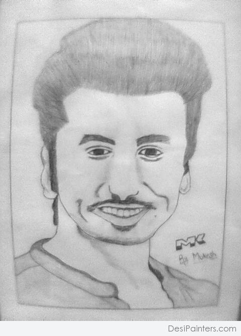 Arjun Kapoor Sketch - DesiPainters.com