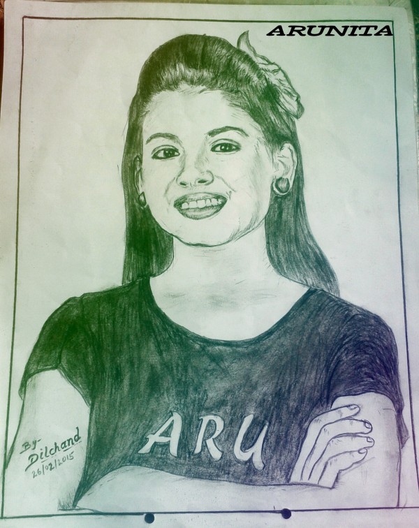  Pencil Sketch Of ARUNITA