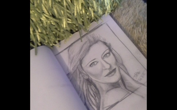 Cate Blanchett Hollywood Actress Pencil Sketch