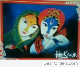 Pastel painting by Harpreet Kaur