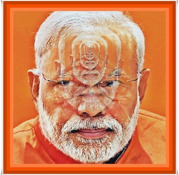  Digital Painting Of Narendra Modi